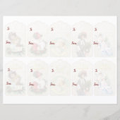 Papier Vintage Noël découpé étiquettes cadeaux (Dos)