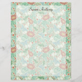 Papier vintage papillon vieilles Clés marguerite P (Dos)