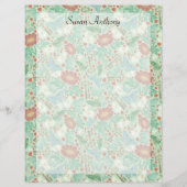 Papier vintage papillon vieilles Clés marguerite P (Devant)