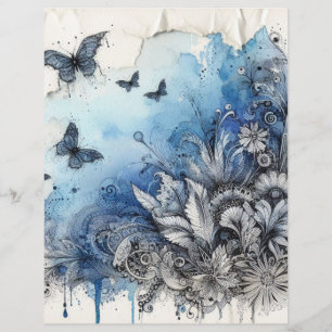 Papier vintage pour scrapbook d'éphémères de junk 