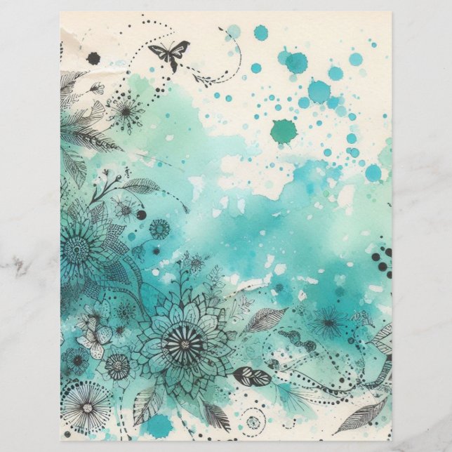 Papier vintage pour scrapbooking, éléments éphémèr (Devant)