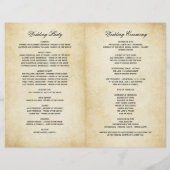 Papier Vintage Rustic Black Flourish Mariage (Dos)