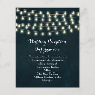Papier Vintage Rustique voyants à cordes Mariage bleu mar