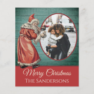 Papier Vintage Vieux Monde Père Noël Photo Noël