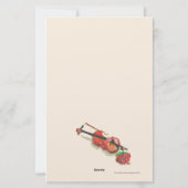 Papier: Violin en Roos Briefpapier (Achterkant)