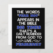 Papier Vis sans peur (Devant / Derrière)