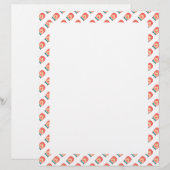 Papier Visage de clown pixelisé mignon  (Devant / Derrière)