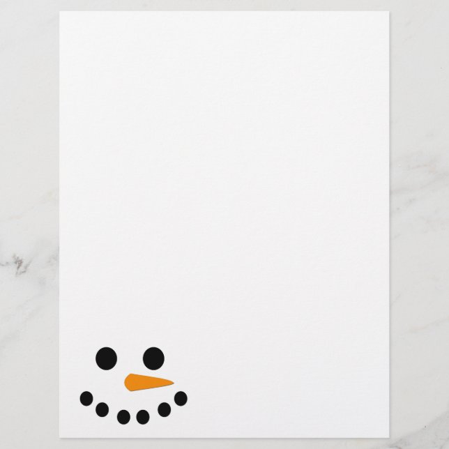 Papier Visage de neige (Devant)