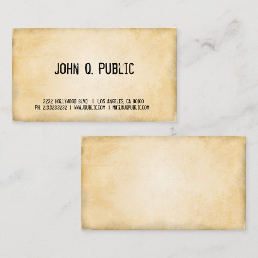  papier visitekaartje (Voorkant / Achterkant)