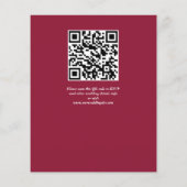 Papier Viva magenta bourgogne rose fleurs budget invitati (Dos)