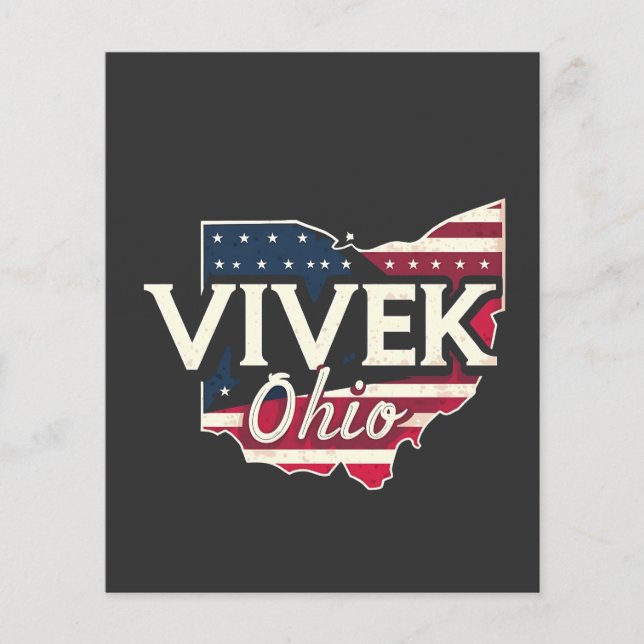 Papier Vivek Ohio 2026 Gouverneur Républicain Américain (Devant)