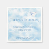 Papier Vliegtuig Baby shower Ontwerp Servetten (Voorkant)