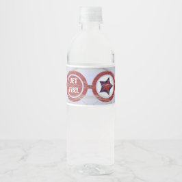 Papier Vliegtuig Party Water Fles Label Waterfles Etiket