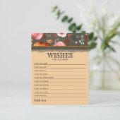 Papier Voeux Citrouille roses et orange pour le bébé (Debout devant)