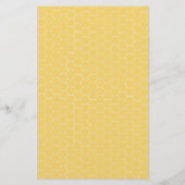 Papier Vœux d'abeille bourdonnante grise et jaune pour bé (Dos)