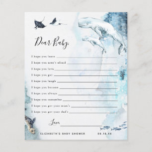 Papier Vœux de bébé chéris Jeu de baby shower