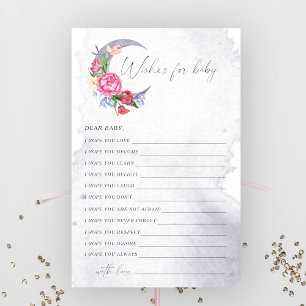 Papier Vœux de bébé Over the Moon