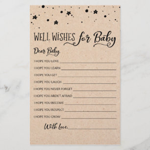 Papier Vœux de bonheur pour jeu de bébé Jeux de fête pour