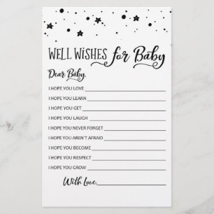 Papier Vœux de bonheur pour jeu de bébé Jeux de fête pour