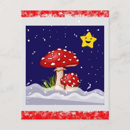 Papier Vœux de Noël, jours enneigés (Devant)