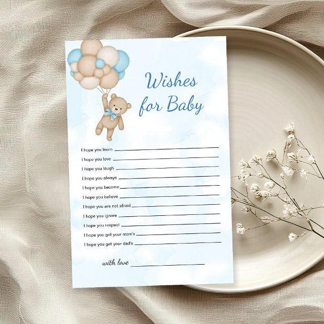 Papier Vœux de nounours pour jeu de bébé (Créateur téléchargé)