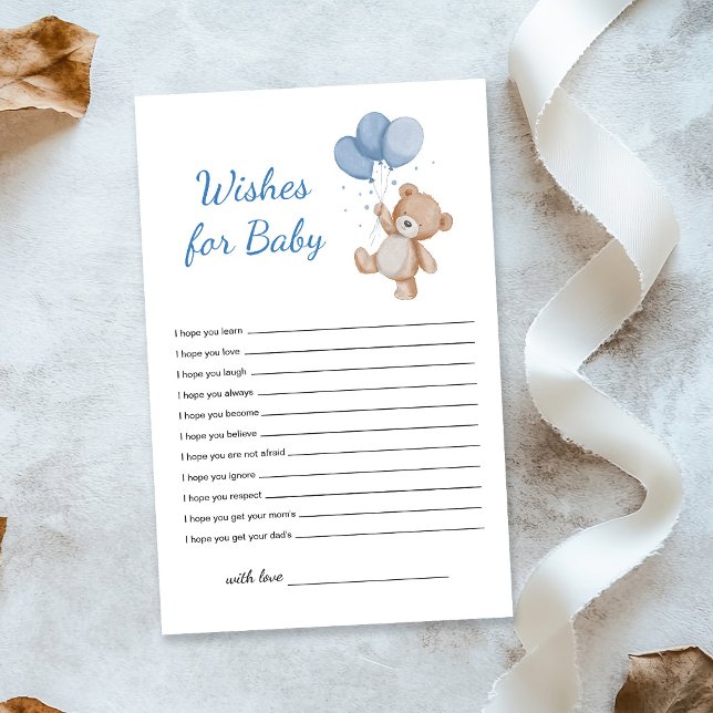 Papier Vœux de nounours pour jeu de bébé (Créateur téléchargé)