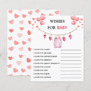 Papier Voeux pour bébé Jeu de Baby shower de Saint Vale
