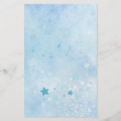 Papier Voeux Pour Bébé Oh Garçon Bleu Balloon Eucalyptus (Dos)