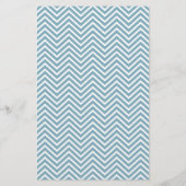 Papier Voeux pour bébé - Pastel Blue Chevrons jeu de douc (Dos)