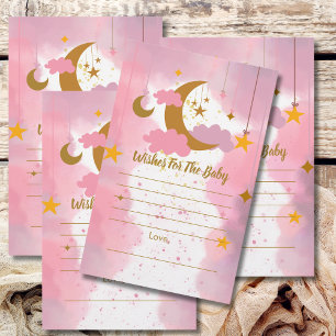 Papier Voeux Pour Bébé Twinkle Twinkle Little Star Rose