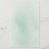 Papier Voeux Pour Le Baby shower De Verdure Succulent Béb (Dos)