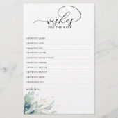 Papier Voeux Pour Le Baby shower De Verdure Succulent Béb (Devant)