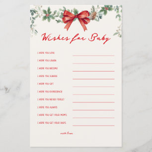 Papier Vœux pour les jeux de Baby-Christmas pour bébé