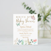 Papier Voie papillon budgétaire par invitation Baby showe (Debout devant)