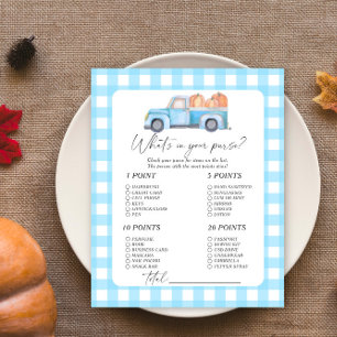 Papier Voiture bleu citrouille - Qu'y a-t-il dans votre s
