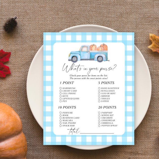 Papier Voiture bleue citrouille - Qu'est-ce que jeu dans  (Créateur téléchargé)