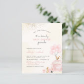 Papier Voiture De Balloon Rose Bleu Budget Par Baby showe (Debout devant)