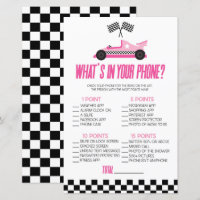 Voiture De Course Rose Dans Votre Téléphone Baby s