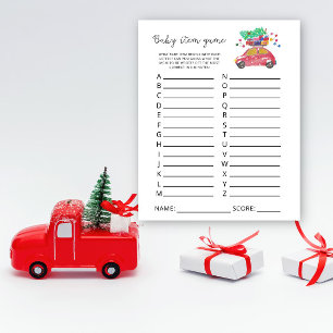Papier Voiture de vacances Baby Item Jeu. Jeu baby shower