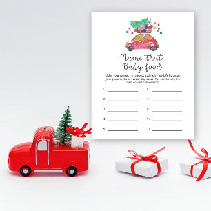 Papier Voiture d'hiver - Nom de bébé Alimentation jeu