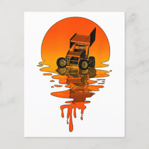 Papier Voiture vintage Retro Style Sprint