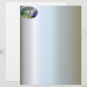 Papier Vol de colibri (Devant / Derrière)