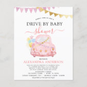 Papier Volet Budget Par Baby shower Rose (Devant)