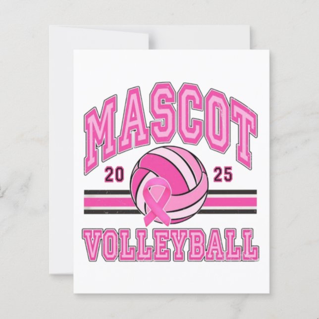Papier 🏐💖 Volley-ball Pink Power 🎗️ (Devant)