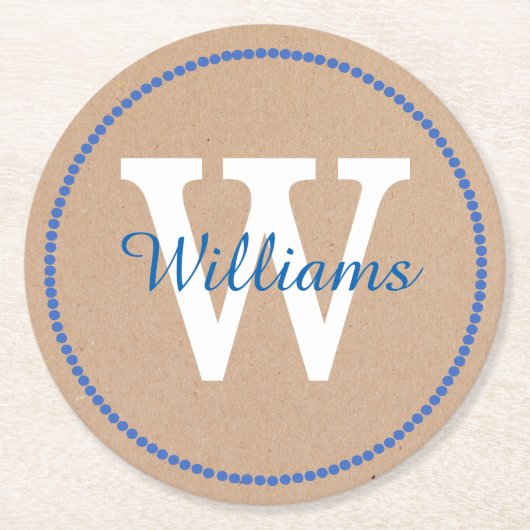 Papier voor ambachten Aangepaste papieren Onderzet Ronde Kartonnen Onderzetter (Voorkant)