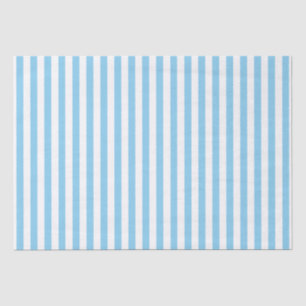 Papier voor babyblauw en witte strepen