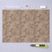 Papier voor baby's met bruin camouflage (Craft)