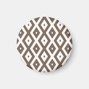 Papier voor bruin en wit diamant magneet