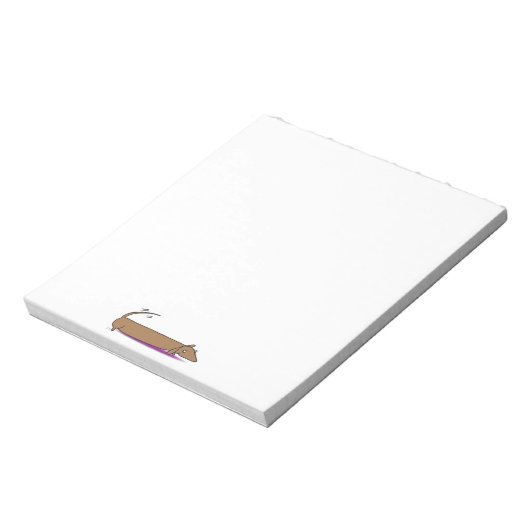 Papier voor dachshund notitieblok (Gedraaid)