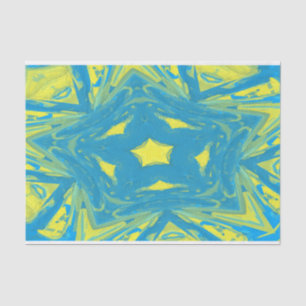 Papier voor de blauwe en gele sterren